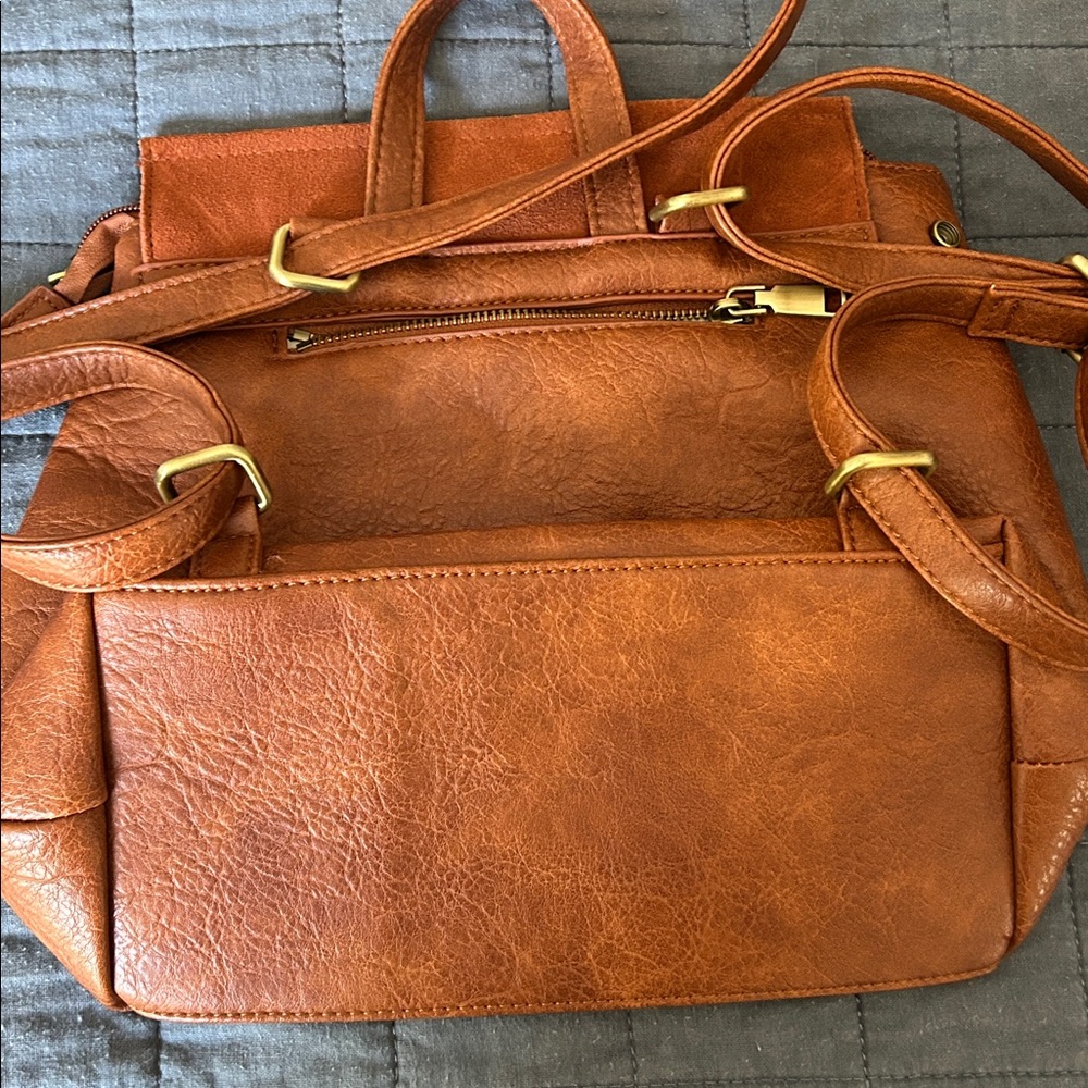 Stylish Brown Backpack - Picture 4 of 8